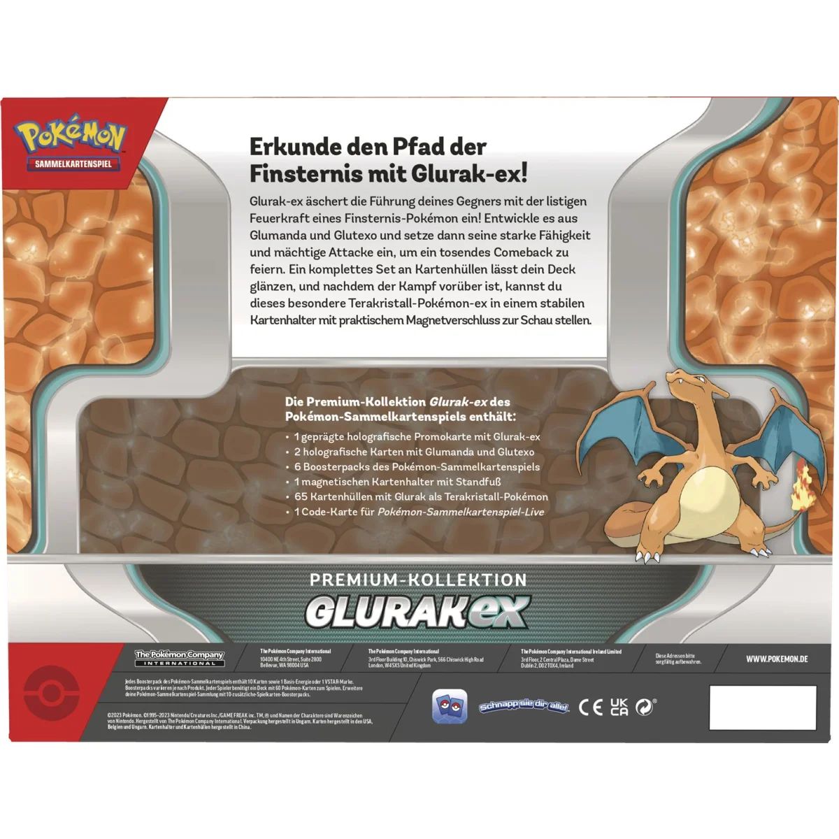 Pokémon Glurak ex Premium-Kollektion Deutsch