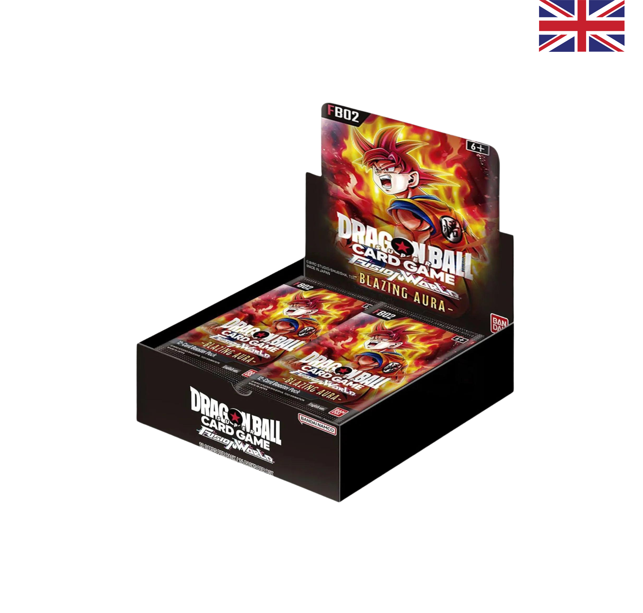 Dragon Ball Super Card Game - Blazing Aura Fusion World FB02 Booster Display - EN 