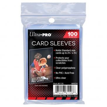 Ultra Pro Standard Sleeves Regular Soft Card (100 Sleeves)