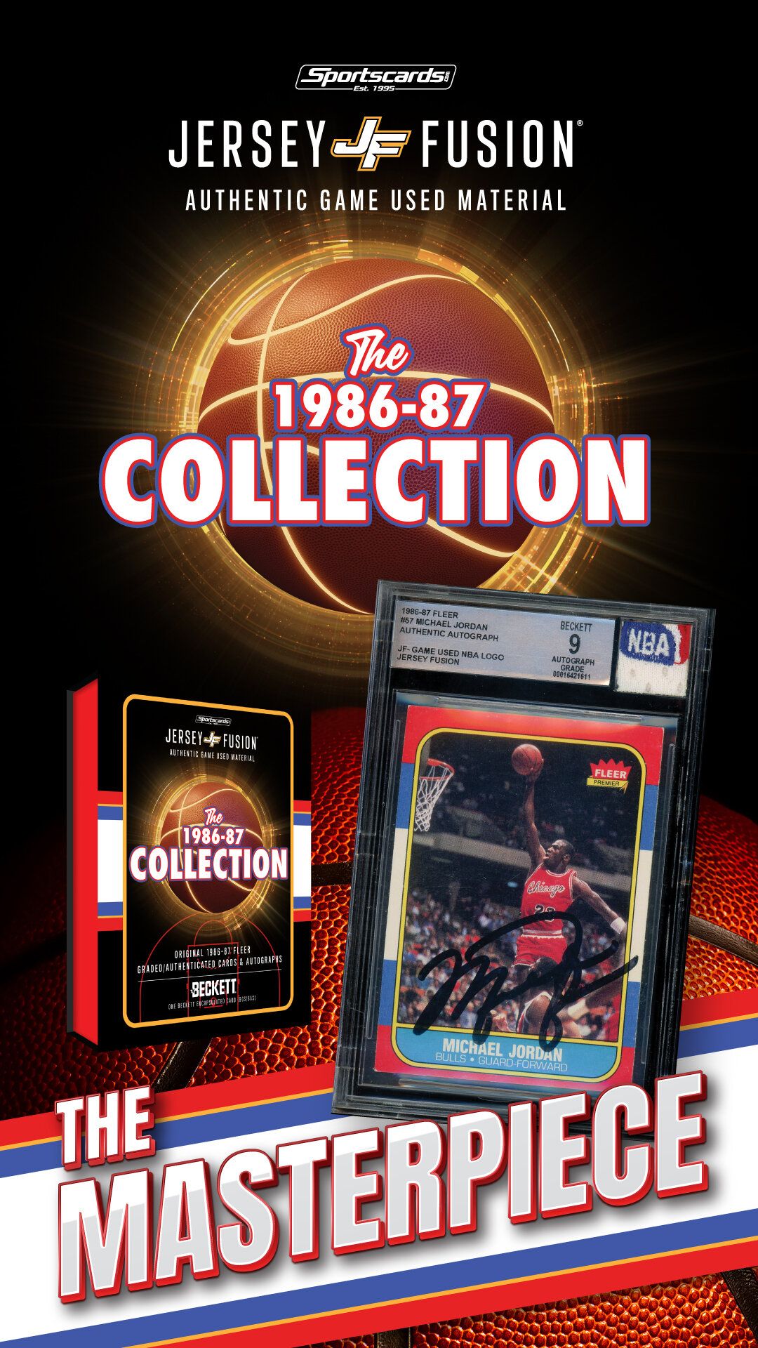 Jersey Fusion 1986-87 Fleer NBA Collection Box - EN