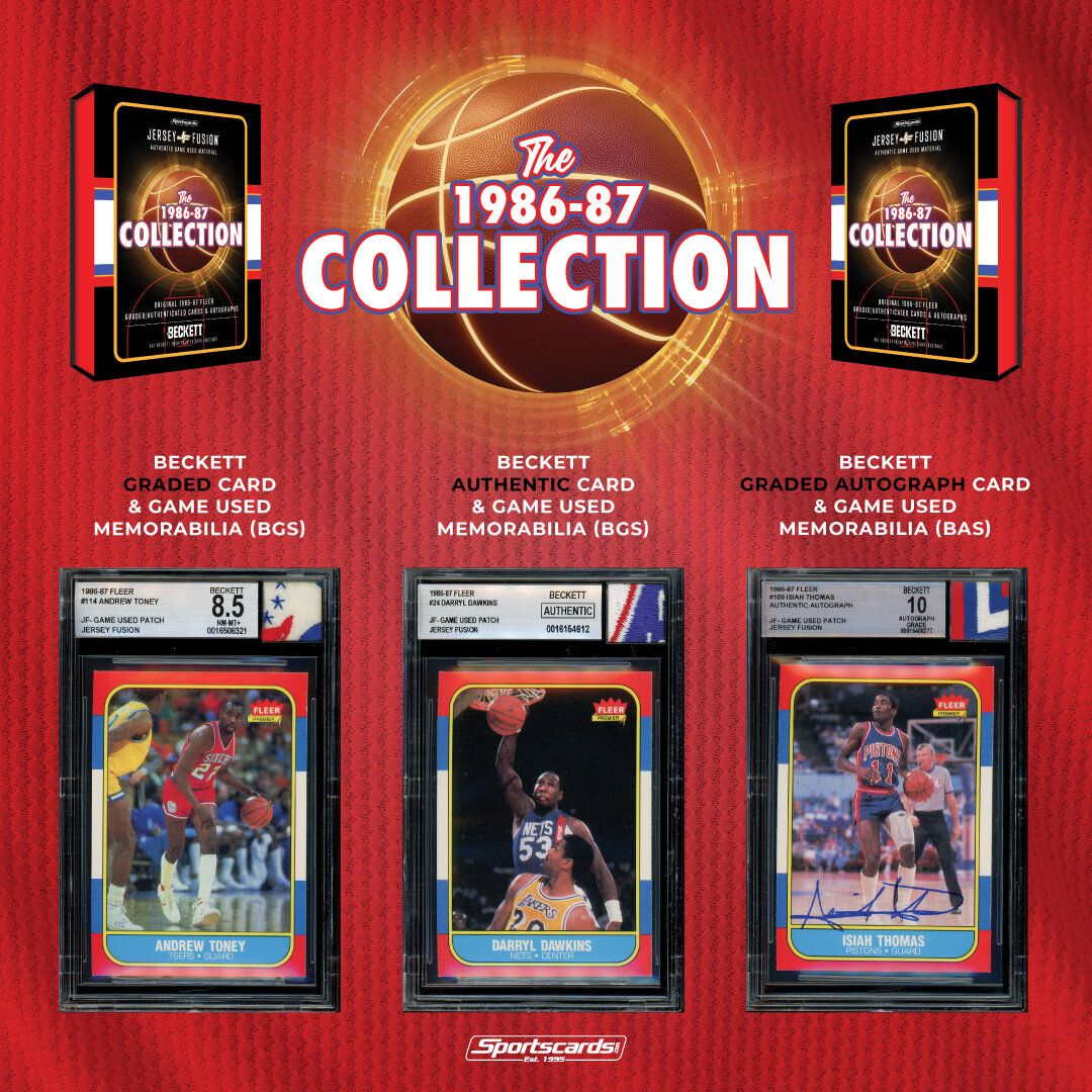 Jersey Fusion 1986-87 Fleer NBA Collection Box - EN